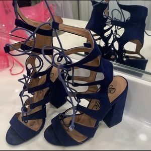 So me - Gladiator, open toe lace up - block heel sz 6.5